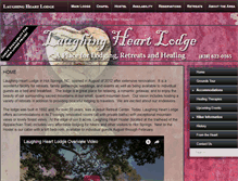 Tablet Screenshot of laughingheartlodge.com